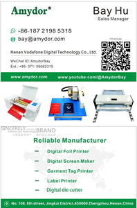 Impresora de Cinta Digital Amydor 300 de 320 DPI/máquina de impresión de cinta de lámina caliente en satén AMD320 para estampado en caliente - Product Image 5