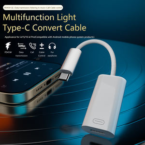 Adaptateur USB C vers <span class=keywords><strong>8</strong></span> broches 3 en 1 Type C mâle vers femelle Adaptateur audio pour casque avec charge et transfert de données - Product Image 5