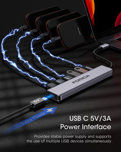 2025 NOUVEAU LAUNCH FORIDA 10Gbps USB <span class=keywords><strong>3</strong></span>.2 Hub, Hub USB avec <span class=keywords><strong>3</strong></span> ports USB a <span class=keywords><strong>3</strong></span>.2, USB <span class=keywords><strong>3</strong></span>.2 Gen 2 Splitter USB Expander pour ordinateur portable - Product Image 3