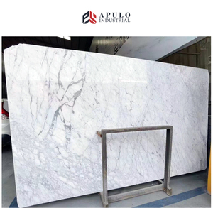 Trung Quốc Tiếp Nhận Bàn Khách Sạn Phòng Khách Tường Tiêu Chuẩn Lớn Tường Cầu Thang Gạch Sàn Chứng Khoán Trắng Carrera Carrara Đá Cẩm Thạch Tấm - Product Image 1