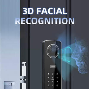 กุญแจล็อคประตูดิจิตอลอัจฉริยะแบบไร้สายพร้อมระบบสแกนลายนิ้วมือ  Tuya Smart Door Lock สำหรับประตูอลูมิเนียม - Product Image 3