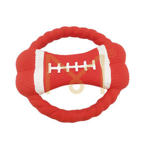 Giocattolo di lusso eco-friendly in lattice per cani stile classico e carino per formazione di morsi molari in cotone vinilico confezionato in borsa - Product Image 2