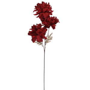 Fleur artificielle Sakai, orchidée violette à trois têtes, branche pour arrangement floral, décoration pour mariage et hôtel - Product Image 5