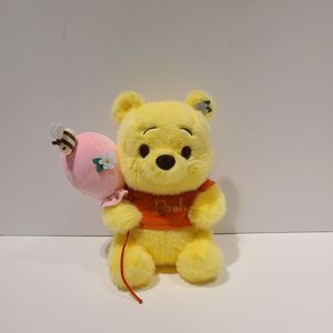 Jouet en peluche ours jaune mignon, super doux, en polyester et coton PP, brodé, porte-bonheur, pochette en filet à suspendre, jouet anti-stress - Product Image 3