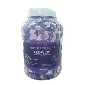 ขายส่งทำเล็บมือเล็บเท้าร่างกายอาบน้ำกุหลาบลาเวนเดอร์สบู่ดอกไม้ธรรมชาติอาบน้ำกลีบดอก