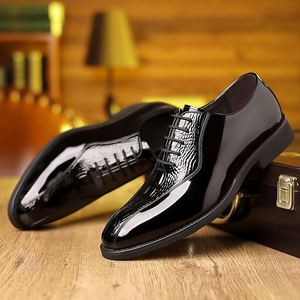 Zapatos de Vestir de Cuero Genuino para Hombre, Diseño de Moda 2025, con Cordones, Punta en Pico, Lujosos, Formales, para Oficina, Impermeables, que Aumentan la Estatura - Product Image 4