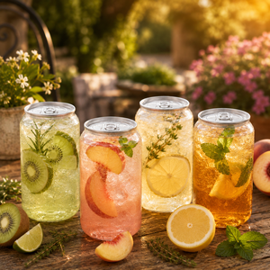 Lata de Bebidas Transparente de Plástico PET de 250 ml, 330 ml, 500 ml, Lata Cilíndrica para Envasado de Jugos, Refrescos y Bebidas Energéticas - Product Image 3