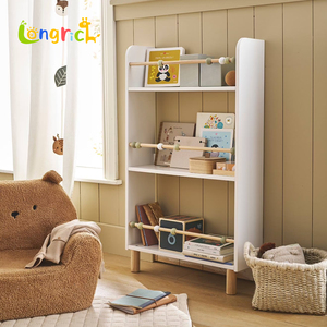 Estantería Montessori para Libros con Ábaco y Diseño Frontal Orientado hacia Adelante, Librería Unisex para Niños Pequeños para Guardería y Uso Doméstico - Product Image 2