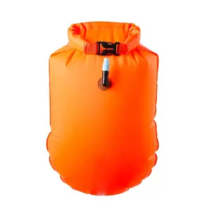 हॉट केक अनुकूलित लोगो 18L पीवीसी हल्के निविड़ अंधकार कायाकिंग सूखी बैग तैराकी बोया Inflatable तैरना Buoys