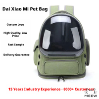 Sac à dos respirant pour animaux de compagnie avec poche avant, sac à dos transparent pour chat et chiot pour les promenades quotidiennes