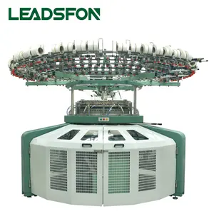 LEADSFON High Production Industrial Single Jersey T-Shirt Circular Knitting Machine