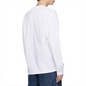 เสื้อยืดแขนยาวผู้ชายขายส่ง คุณภาพสูง เสื้อยืดโอเวอร์ไซส์แบบสั่งทำพิเศษ ทรงไหล่ตก สไตล์สตรีทแวร์ลำลองสำหรับฤดูใบไม้ผลิ - Product Image 2