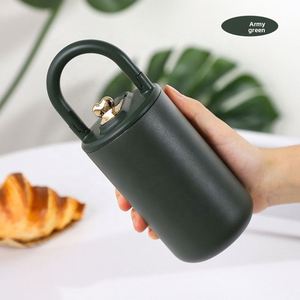 In Stock Modern 500ml Double-Layer Cup Insulated Stainless Steel Tumbler Eco-Friendly Portable Outdoor Camping Car <b>Straw</b> Lid Mug - Product Image 1