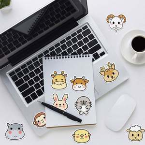 China Factory PVC Holographic Laser Birthday <b>Sticker</b> <b>Stickers</b> 50 Pieces Cute Style - Product Image 3