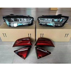 Pare-chocs de voiture PP pièces pour <span class=keywords><strong>Audi</strong></span> A7 C7 C7PA 2011 2012 2013 2014 2015 mise à niveau vers le modèle 2018 <span class=keywords><strong>RS7</strong></span> avec grilles de pare-chocs avant lumières - Product Image 6