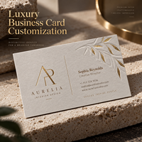 Cartes de visite de luxe personnalisées en papier d'art premium, estampées à chaud or, découpées sur mesure, pour branding professionnel, vente en gros, fabricant OEM, fournisseur