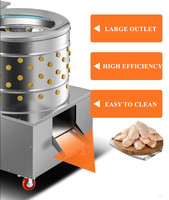 Machine tout-en-un pour l'épluchage des poulets, équipement d'abattage, machine à bouillir automatique pour poulets avec table de travail et coupeur
