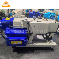 Machine à coudre pour vêtements et vêtements à tête plate avec trou de serrure Machines à boutonnières droites Machine industrielle à trou de bouton à œillet