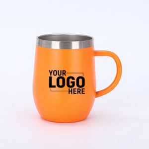 Egg Shaped Wine Tumbler with Handle Double Wall Stainless Steel <b>Insulated</b> Eco-Friendly Coffee Thermal <b>Mug</b> for Welcome Gifts - Product Image 1
