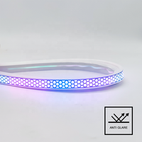 WiFi pintar untuk kontrol lampu tabung Neon 16x16mm, sinkronisasi musik irama 24V untuk kamar tidur tangga tangga dinding dengan cahaya lembut