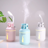 Diffuseur d'huiles essentielles créatif en forme de bouteille de gaz, humidificateur d'air LED pour le travail, la voiture, huile essentielle, USB, mini purificateur d'air ultrasonique portable