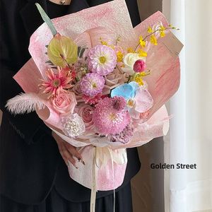 Valentine's Day <b>Paper</b> for Flower <b>Wrapping</b> <b>Paper</b> Wholesale Supplier Colorful New Arrival Wrinkle Fold <b>Paper</b> - Product Image 5
