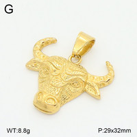 Pendentifs plaqués or en gros, designs de bijoux fantaisie avec croix religieuse, ailes d'ange, portrait d'animal et nœud