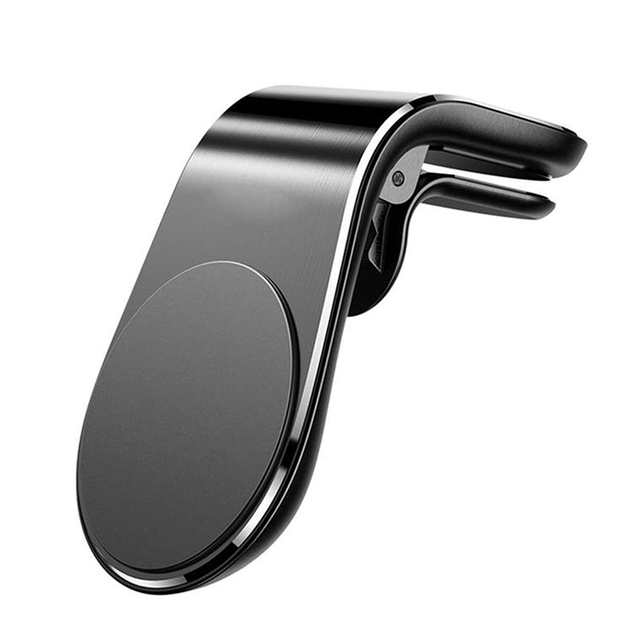 Car Vent Phone Mount L Shaped 360 Rotating Air Vent Clip Holder Magnetic Car Phone Holder
