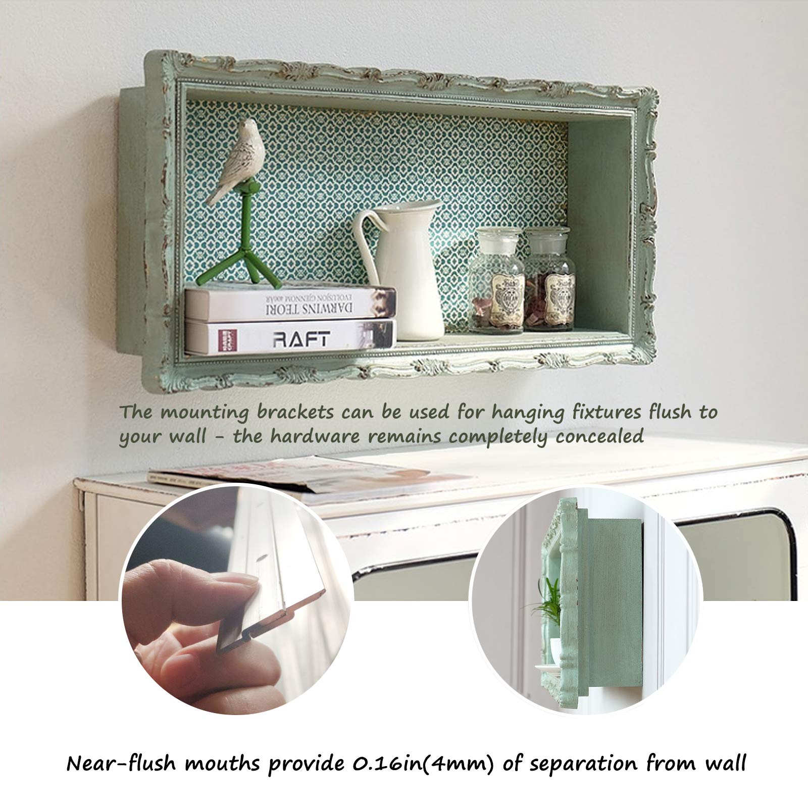 aluminum wall hanging system for cabinets