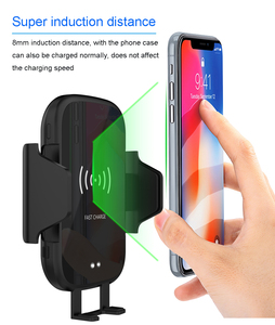 10W Qi inalámbrico para coche <span class=keywords><strong>cargador</strong></span> automático para <span class=keywords><strong>xiaomi</strong></span> 9 Max Samsung S8 infrarrojos de carga rápida de ventilación de aire de coche titular de montaje - Product Image 6