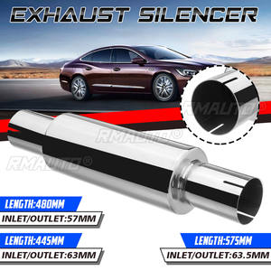 Silenciador de Escape Universal de 2'', 2.25'', 2.5'' y 3'', de Acero Inoxidable, con Diseño de Turbina, Resonador de Escape para Automóviles - Product Image 2