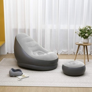 Sillón Inflable para Sala de Estar, Dormitorio, Sala de Lectura, Oficina, Sofá Inflable de PVC Flocado - Product Image 4