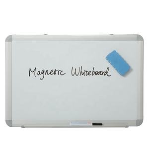 Tableau blanc magnétique moderne en métal à effacement à sec avec cadre en aluminium et crochets mobiles <span class=keywords><strong>pour</strong></span> l'enseignement - Product Image 5