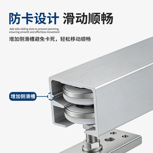 Universal <b>Roller</b> Sliding Door Caster Wheel For Wooden Folding Partition Door Track Accessories In Aluminum Alloy Steel - Product Image 5