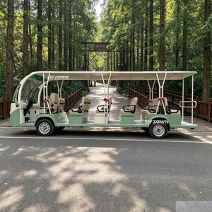 Autobús Eléctrico Cerrado de Gran Espacio para Recorridos Turísticos, con Piso Antideslizante, para Parques de Exposiciones y Zonas Turísticas Culturales - Product Image 1