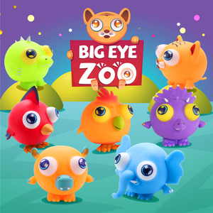 Neuheiten-Spielzeug OEM kawaii große Augen Zoo-Tier schlammige Spielzeuge in Kugelform leuchtend Unruhigkeits-Spielzeug für Kinder - Product Image 5