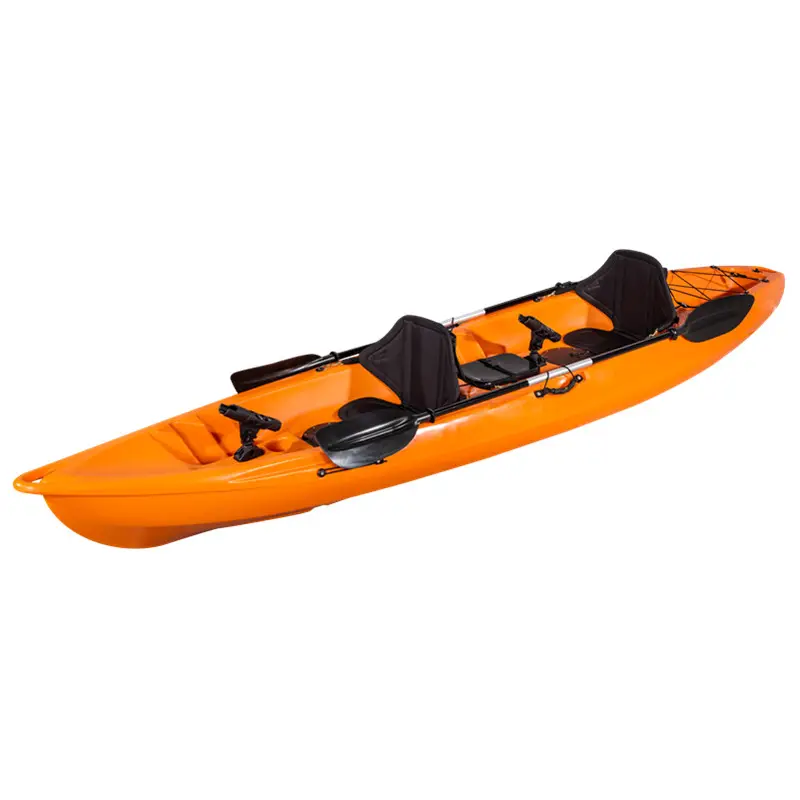 Castor-bote de pesca doble para kayak, canoa, remos, kayak, 2 personas