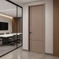 Pintu Kayu Modern MDF Premium 30 X 96 Label Pribadi untuk Dapur & Kantor dengan Insulasi Suara untuk Rumah