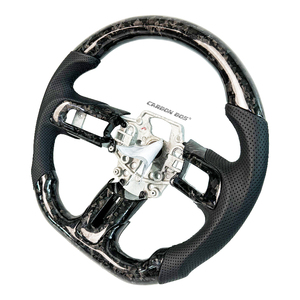Vente directe d'usine pour Ford <span class=keywords><strong>Mustang</strong></span> <span class=keywords><strong>GT</strong></span> 2015-2023, style course, pour modèles Sheber, volant en fibre de carbone personnalisable - Product Image 5