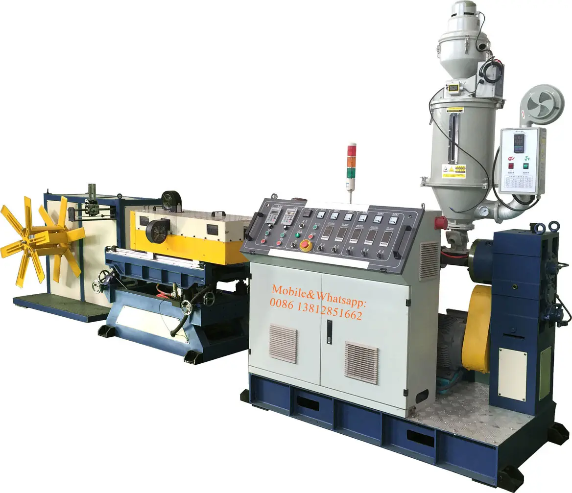 Máquina de fabricación de tubos corrugados de pared única, línea de producción de tubos de doble pared de plástico, PE, PP y PVC