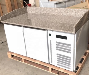 2 /3 /4 türen Küche unterbau gefrierschrank/Marmor top edelstahl prep tisch kühlschrank - Product Image 3