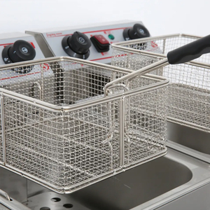 Nuovo doppio serbatoio elettrico 172A <span class=keywords><strong>2</strong></span> cestello 26 <span class=keywords><strong>litri</strong></span> <span class=keywords><strong>friggitrice</strong></span> con interruttore e rubinetto dell'olio patatine fritte pollo ad alta potenza - Product Image 2