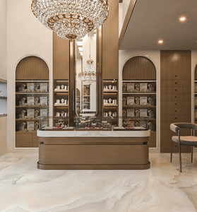 Service de design d'intérieur pour bijouterie sur mesure, aménagement de magasin de détail moderne avec vitrine de présentation de montres de luxe - Product Image 5