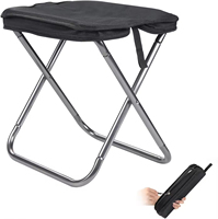 Banc en métal ultra léger, chaise de train Oxford pour le camping en plein air, la pêche, le parc et les salons professionnels, stable et à bas prix