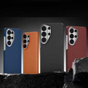 Shockproof Protective Phone Case Luxury Fiber Design Mobile Phone Case for Samsung Galaxy S25 Plus S26 Ultra