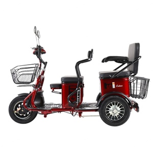 New OEM Three Wheel Open Body 48V 600W Thickened Frame Adult Electric Tricycle for 3 <b>Passengers</b> with 300kg Payload - Product Image 2