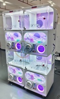 Máquina expendedora de cápsulas Gacha de doble piso, operada con monedas, personalizable, de WANGERBAO, para juegos de arcade.