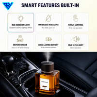 Diffuseur de parfum intelligent pour voiture OEM personnalisé, 500 ml, sans alcool, machine à parfum portable, bouteille en verre, rafraîchisseur d'air pour voiture