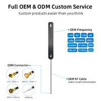 Antenne PCB double bande 2,4 GHz 5,8 GHz 3dBi omnidirectionnelle avec câble U.FL 1,13 mm intégré pour passerelle LoRa et module WiFi