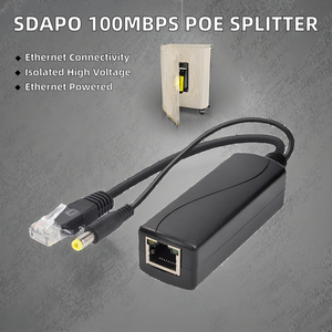 SDaPo PS5712P 100Mbps Ethernet Module PoE <b>Splitter</b> IEEE802.3at 12V 1A 1500V High Voltage Isolation DC5521 DC5525 China - Product Image 2